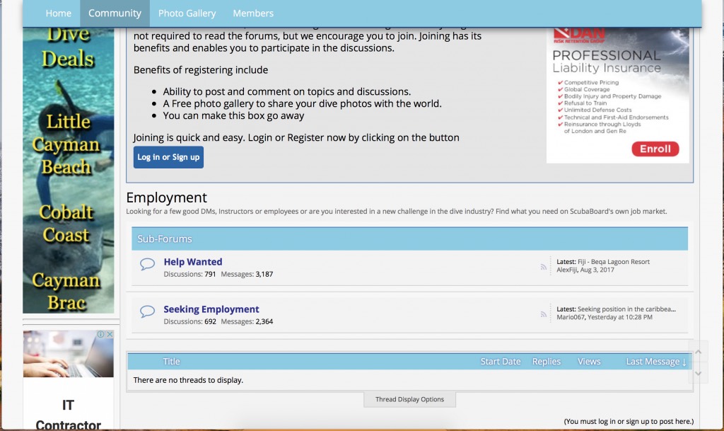 como ser instructor de buceo