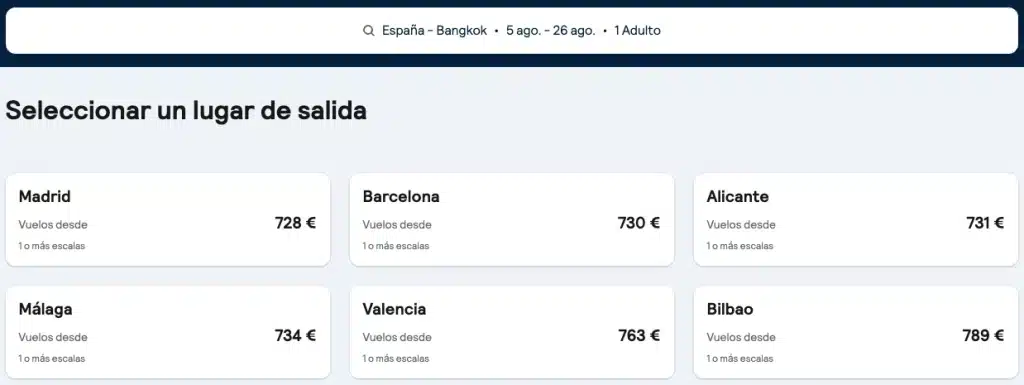 skyscanner ciudad origen barata