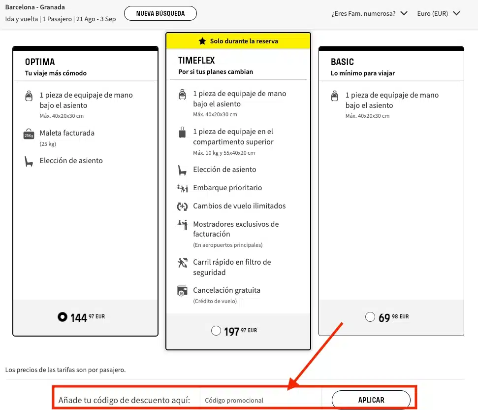 skyscanner truco cupón de descuento